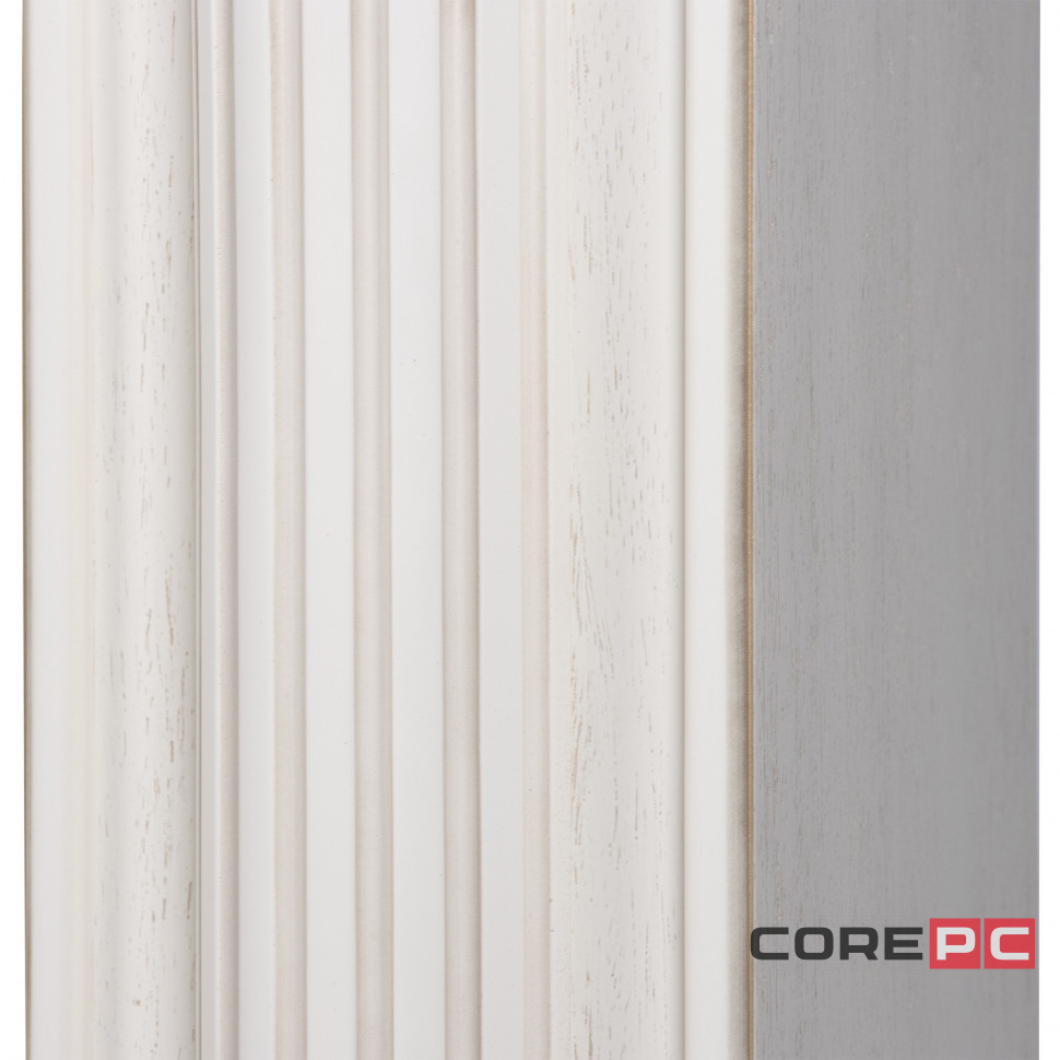 Каминокомплект: Очаг Electrolux EFP/P-3620LS, портал Olympia 42/40/36, сл. кость с зол. патиной