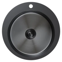 Кухонная мойка MIXLINE 554770, Врезная, цвет черный графит