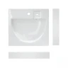 Раковина накладная над стиральной машиной Sanita luxe Гелакси WB.WM/Galaxy/60-C/WHT.G/S1, керамика, прямоугольная, белый
