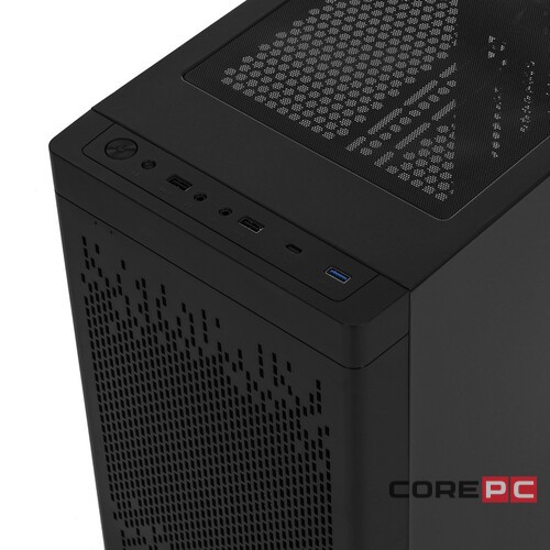 Компьютерный корпус 1STPLAYER DK D3-B LED Black (D3-B-BK-2F1P-1F1)