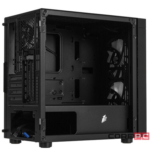 Компьютерный корпус 1STPLAYER DK D3-B LED Black (D3-B-BK-2F1P-1F1)