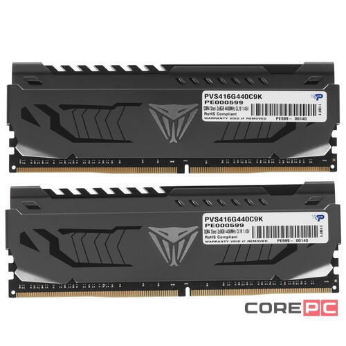 Оперативная память 16 Gb 4400 MHz PATRIOT VIPER STEEL (PVS416G440C9K)