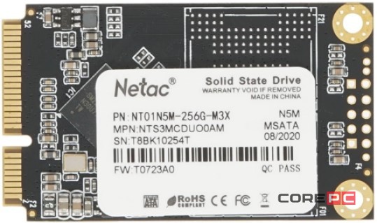 Твердотельный накопитель NETAC 256 Gb NT01N5M-256G-M3X