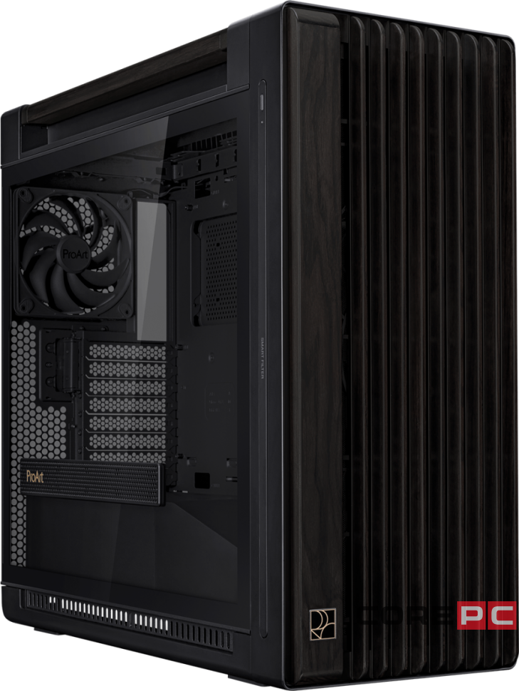 Компьютерный корпус ASUS PROART PA602 WOOD TG PWM Black (90DC00J0-B09010)