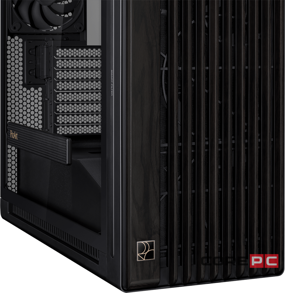 Компьютерный корпус ASUS PROART PA602 WOOD TG PWM Black (90DC00J0-B09010)