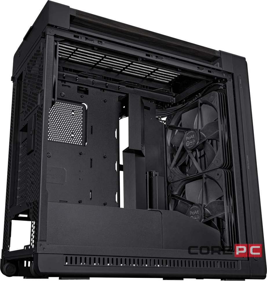 Компьютерный корпус ASUS PROART PA602 WOOD TG PWM Black (90DC00J0-B09010)