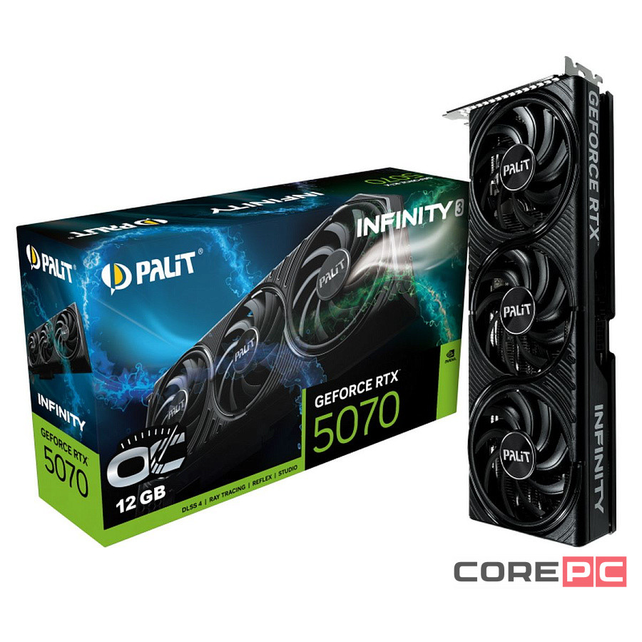 Видеокарта Palit (NE75070S19K9-GB2050S) GeForce RTX 5070 12GB INFINITY 3 OC