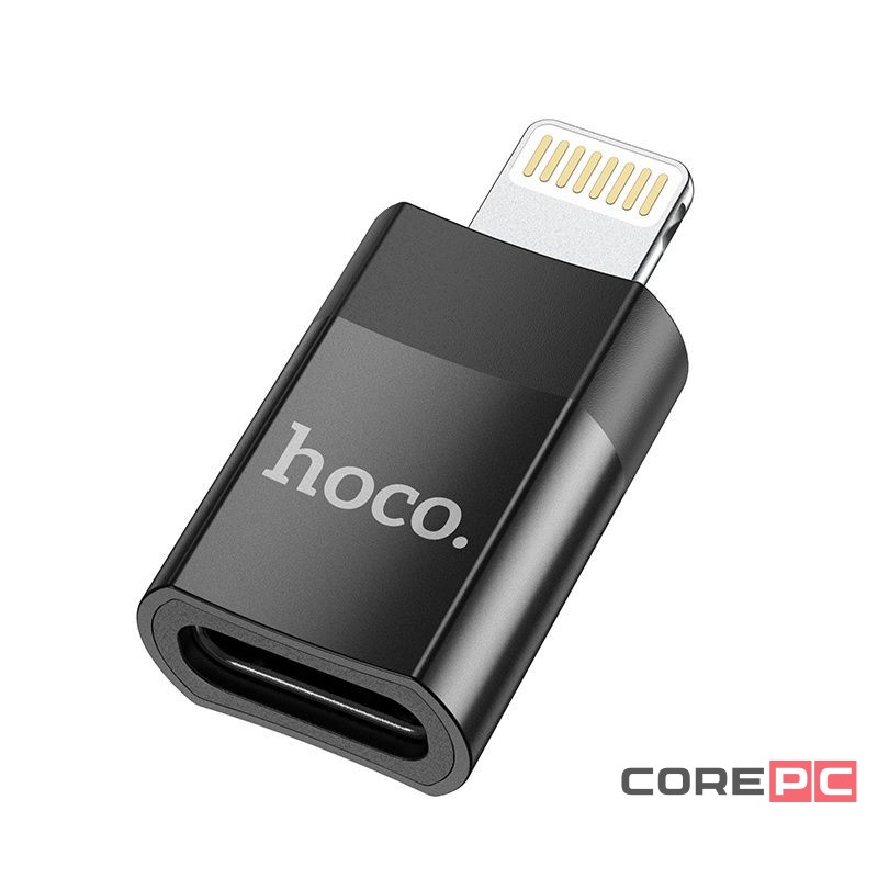 Переходник Hoco (UA17) Type-C на Lightning (Black)
