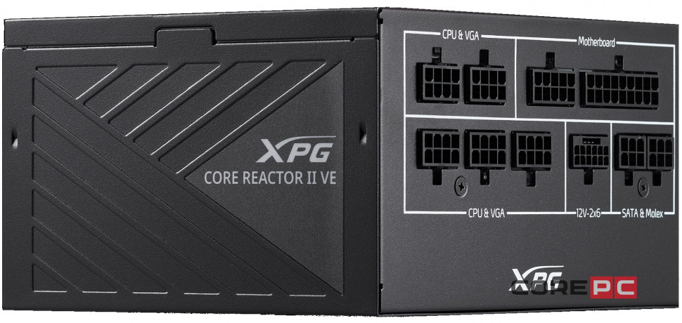 Блок питания ADATA XPG 650W CORE REACTOR (COREREACTORIIVE650G-BKCEU) 16 Pin (PCIe 5.0 Connector Cable Details)