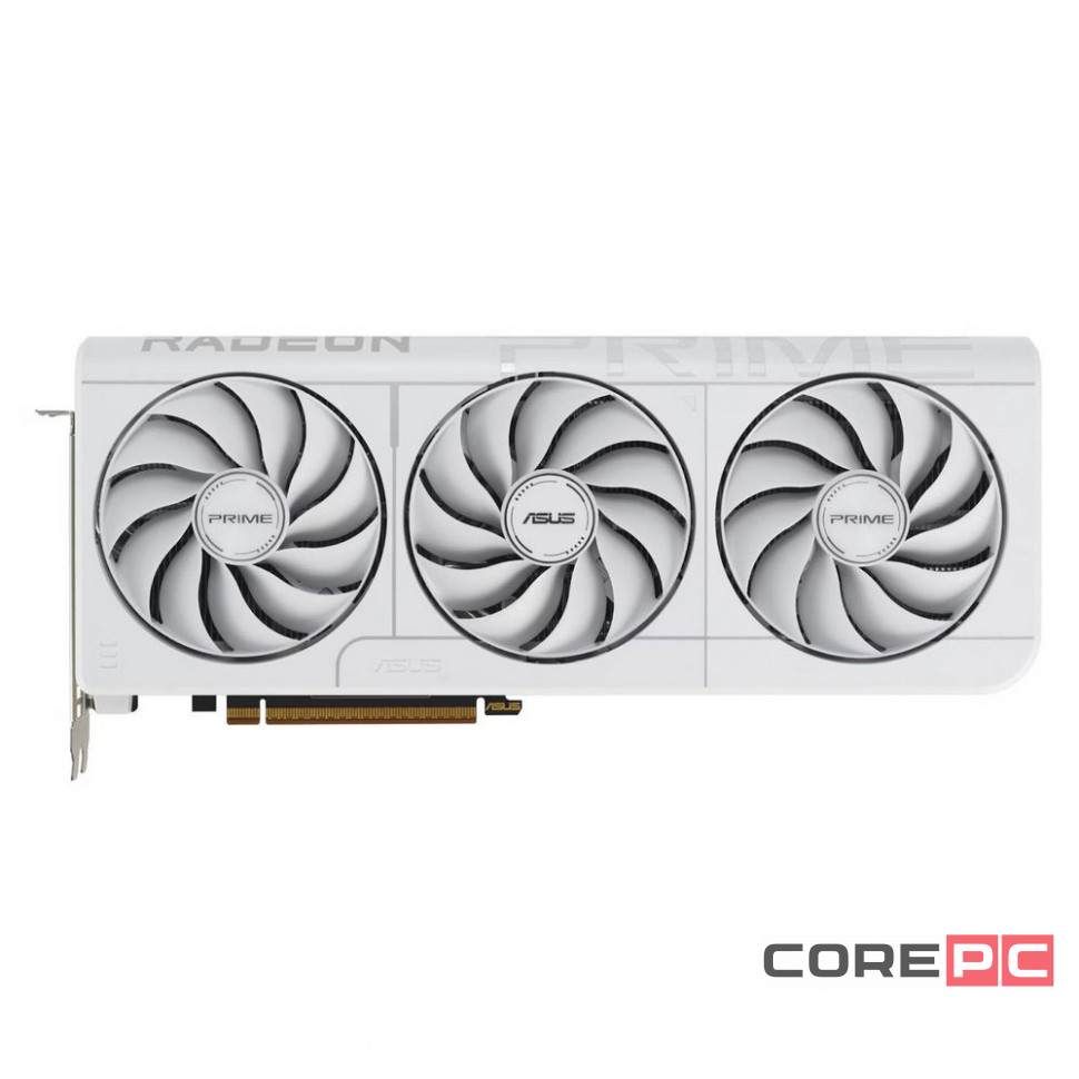 Видеокарта ASUS (PRIME-RX9070XT-O16G-WHITE) Radeon RX 9070 XT 16GB PRIME OC WHITE (90YV0L75-M0NA00)