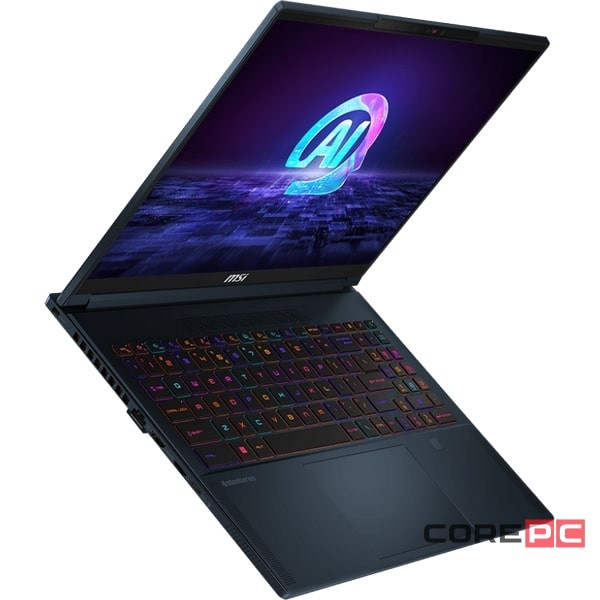 Ноутбук MSI Stealth 16 AI Studio A1VIG-026US (Ultra 9 185H/64GB/2048GB SSD/16.0"/3840x2400/120Hz/NVIDIA RTX 4090/Windows 11 Pro) Черный