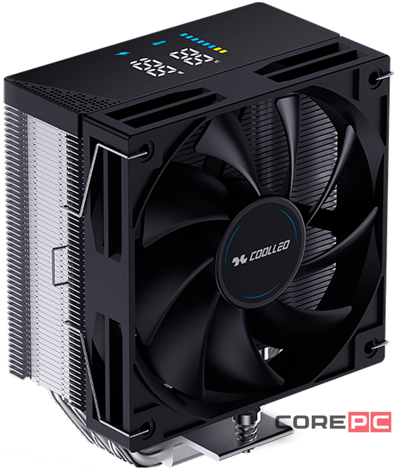 Кулер для процессора Coolleo Etian Digital Black (CL-P50i-DIG)