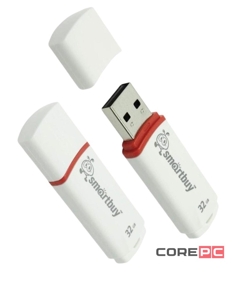 USB флеш накопитель Smartbuy 32GB Crown White (SB32GBCRW-W)