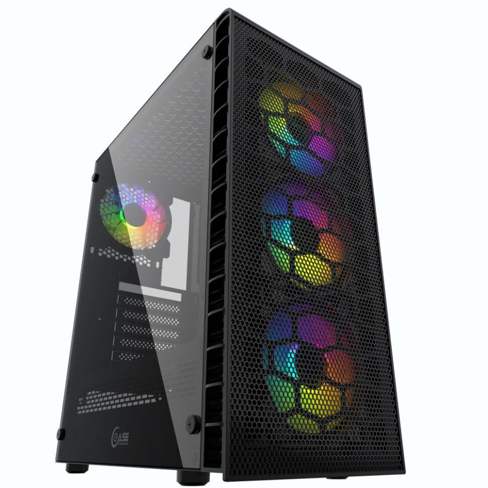 Компьютерный корпус Powercase MISTRAL Z4C MESH LED CMIZ4C-L4