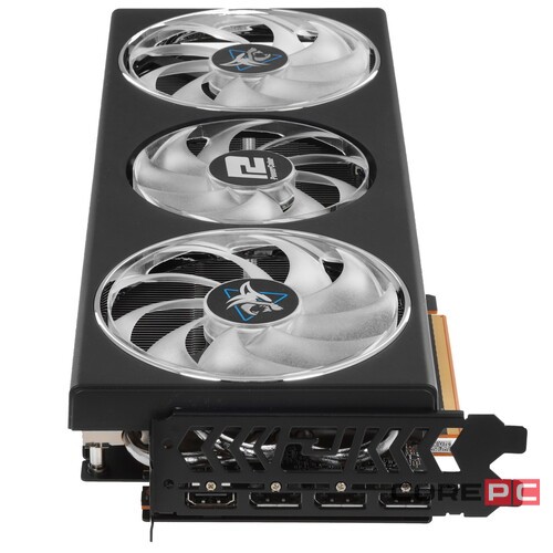 Видеокарта PowerColor (RX7700XT 12G-L/OC) Radeon RX 7700 XT 12GB Hellhound