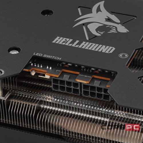 Видеокарта PowerColor (RX7700XT 12G-L/OC) Radeon RX 7700 XT 12GB Hellhound