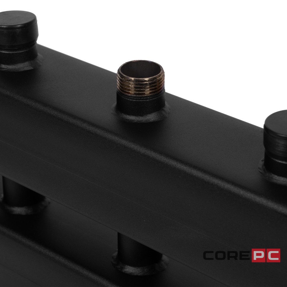 Блок коллекторный Royal Thermo на 6-7 вых. (сверху-снизу-сбоку), стрелка 60 кВт, с кронштейнами