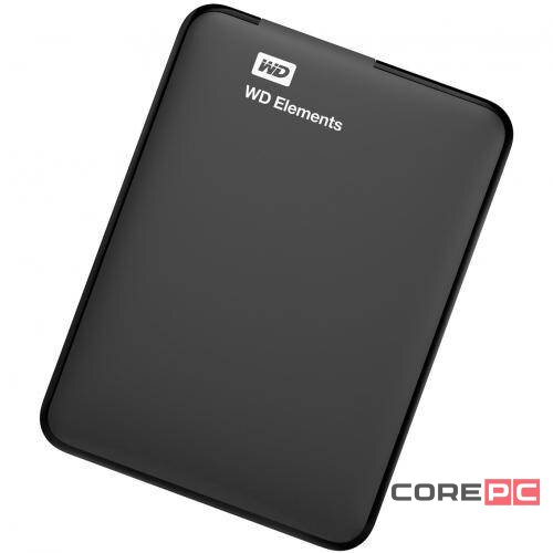 Внешний HDD Western Digital 1000 Gb ELEMENTS Black (WDBUZG0010BBK-WESN)