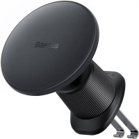 Держатель в автомобиль в воздуховод c беспроводной зарядкой Baseus CW01 15W C40141001111-00 черный