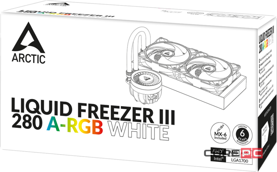 Система жидкостного охлаждения для процессора Arctic Cooling Liquid Freezer III-280 White (ACFRE00151A)