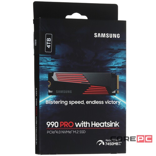 Твердотельный накопитель Samsung 4000 Gb 990 PRO (MZ-V9P4T0CW)