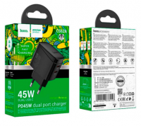 Сетевое зар. устр. Hoco CS62A 2C 45W черное