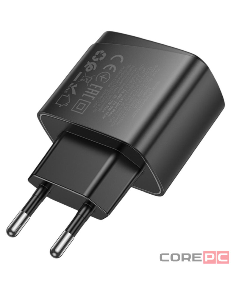 Сетевое зар. устр. Hoco CS62A 2C 45W черное