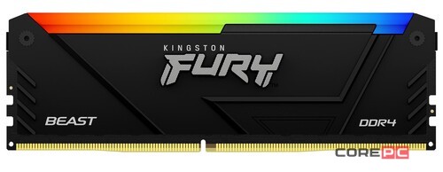 Оперативная память 16 Gb 3600 MHz Kingston FURY Beast RGB XMP Black (KF436C18BB2A/16)