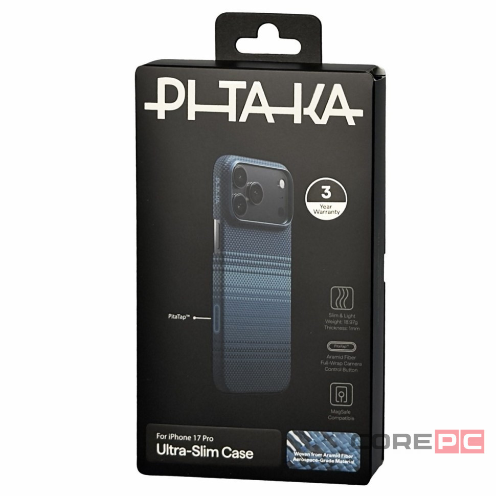 Накладка для i-Phone 17 Pro Pitaka Tactile Woven case (Moonrise)