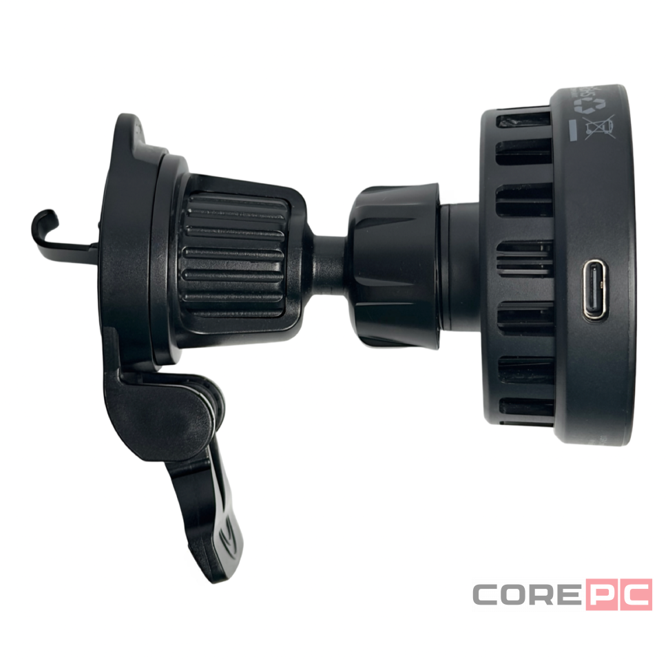 Держатель c беспроводной зарядкой на торпеду/воздуховод Keephone Qidrive (Qi2 25W) Carbon