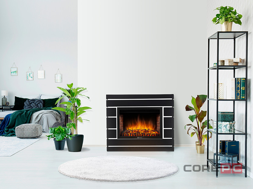 Портал Firelight Moderno 30 шпон чёрный дуб