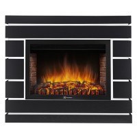 Каминокомплект: Очаг Electrolux EFP/P-2520LS N, портал Moderno 25 шпон черный дуб