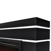 Каминокомплект: Очаг Electrolux EFP/P-2520LS N, портал Moderno 25 шпон черный дуб