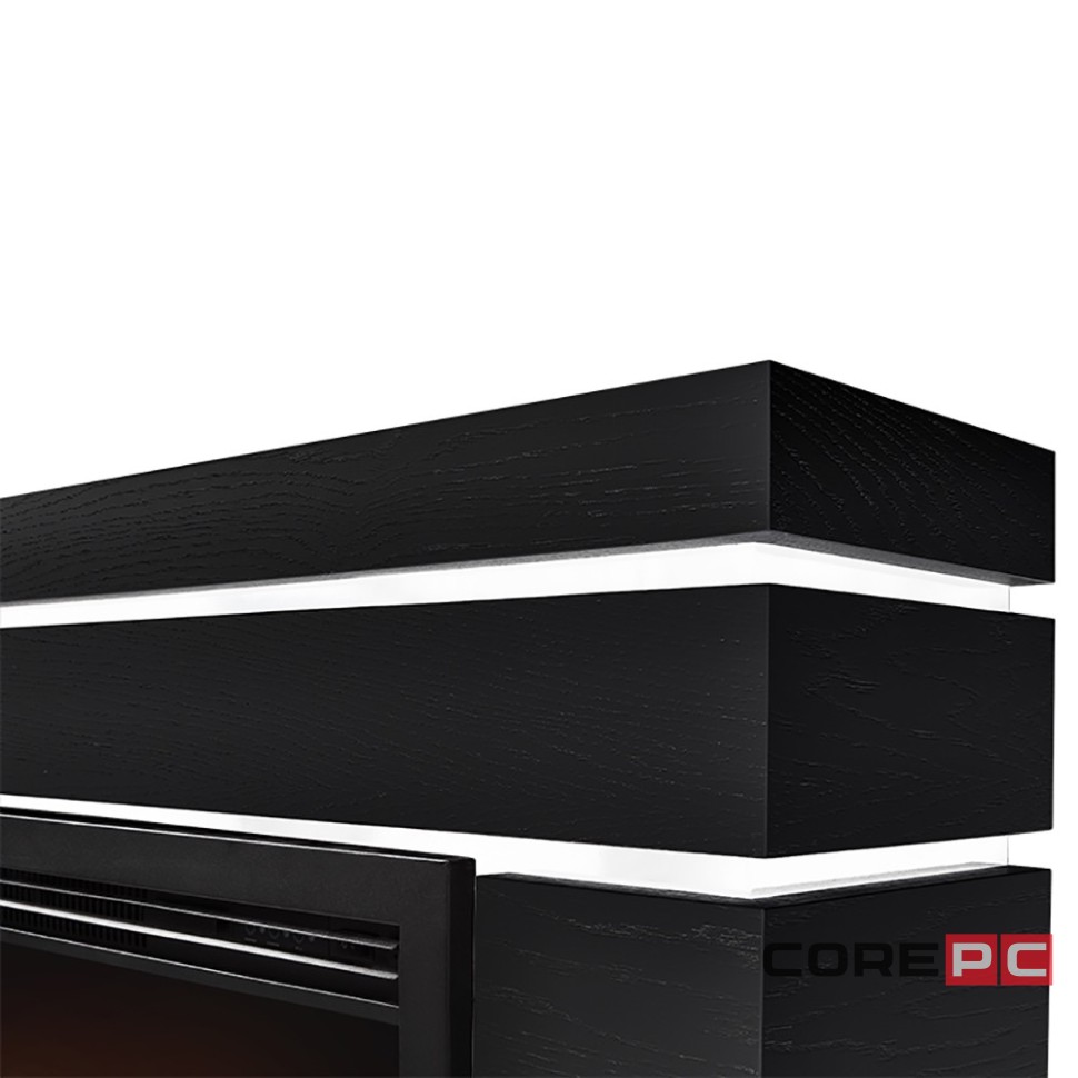 Каминокомплект: Очаг Electrolux EFP/P-2520LS N, портал Moderno 25 шпон черный дуб