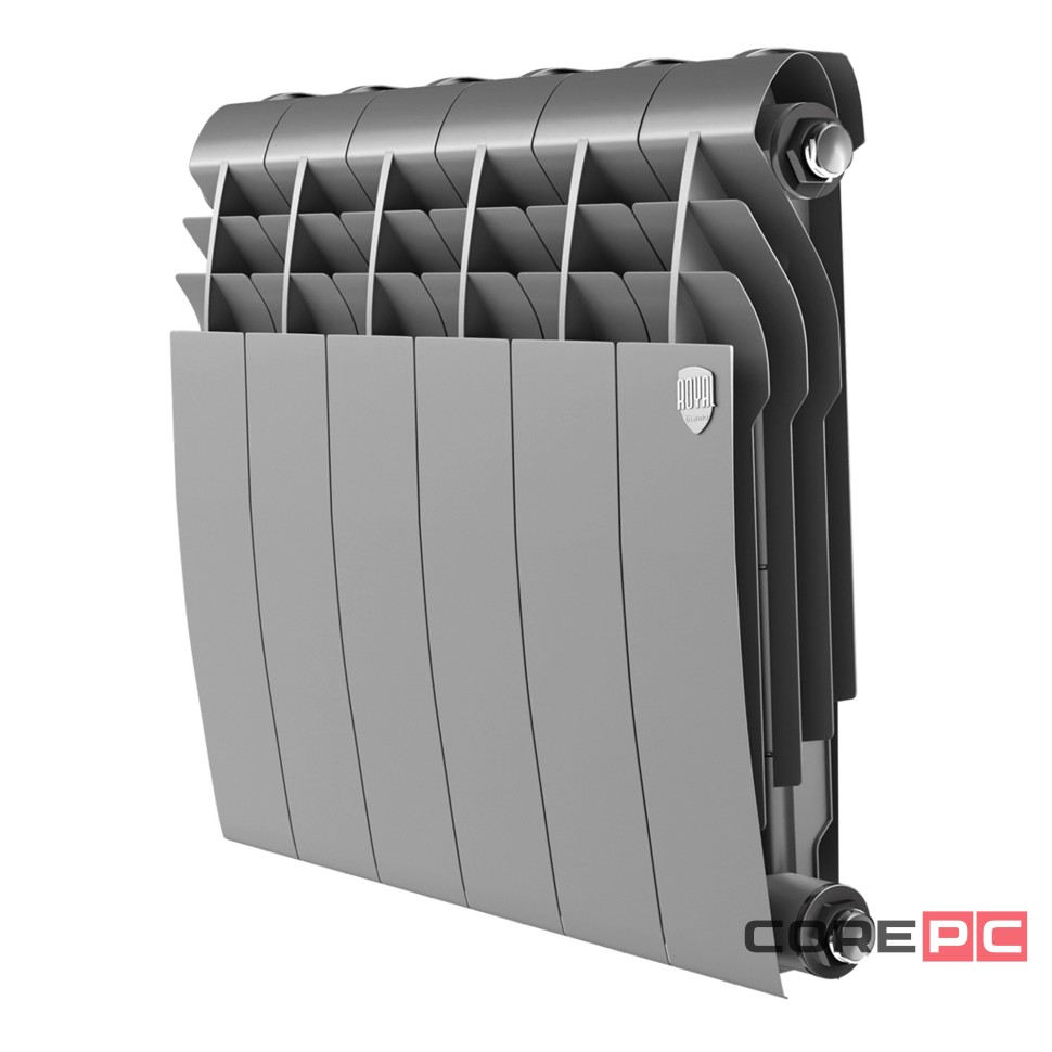 Радиатор биметаллический Royal Thermo BILINER B 350 Серебристый - 6 секц.