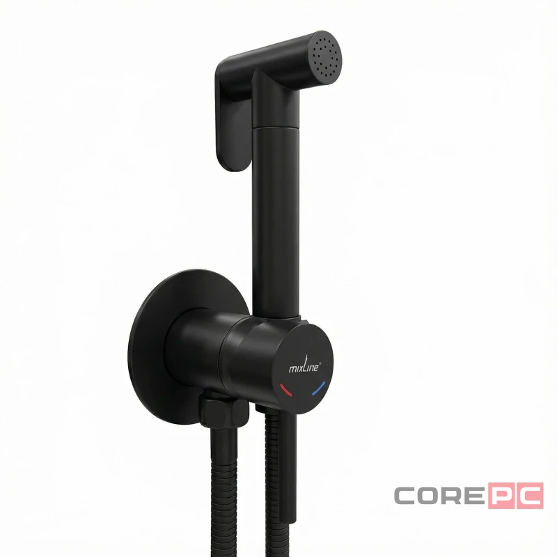 Смеситель для гигиенического душа MIXLINE МЛ31-081Ч/ML31-081BL, рычажное управление, цвет хром
