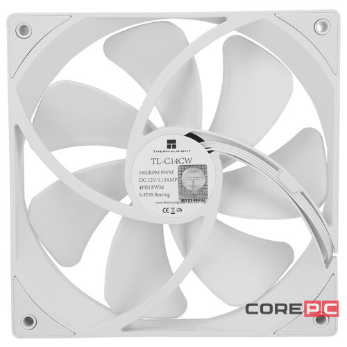 Вентилятор для корпуса Thermalright TL-C14CW White (TRTLC14CW)