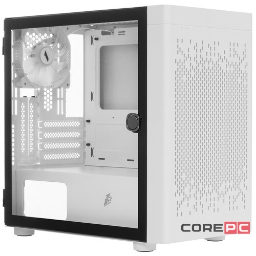 Компьютерный корпус 1STPLAYER DK D3-B LED White (D3-B-WH-2F1P-W-1F1-W)