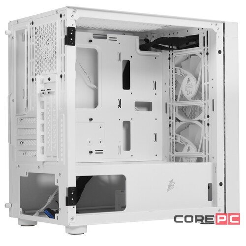 Компьютерный корпус 1STPLAYER DK D3-B LED White (D3-B-WH-2F1P-W-1F1-W)