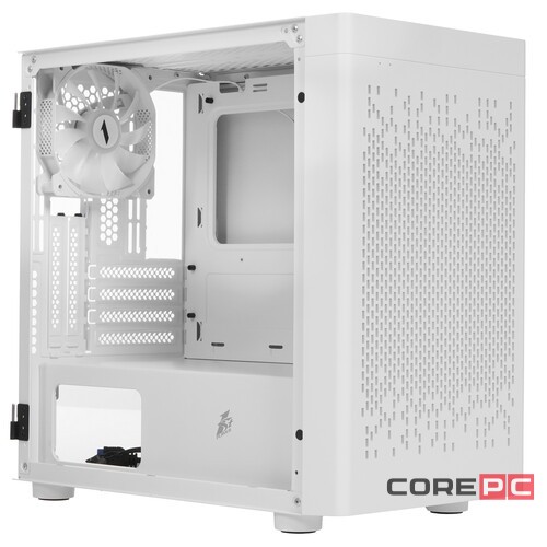 Компьютерный корпус 1STPLAYER DK D3-B LED White (D3-B-WH-2F1P-W-1F1-W)