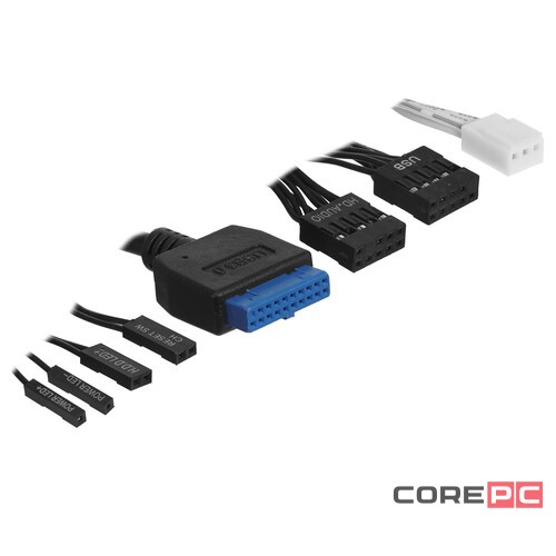 Компьютерный корпус 1STPLAYER DK D3-B LED White (D3-B-WH-2F1P-W-1F1-W)