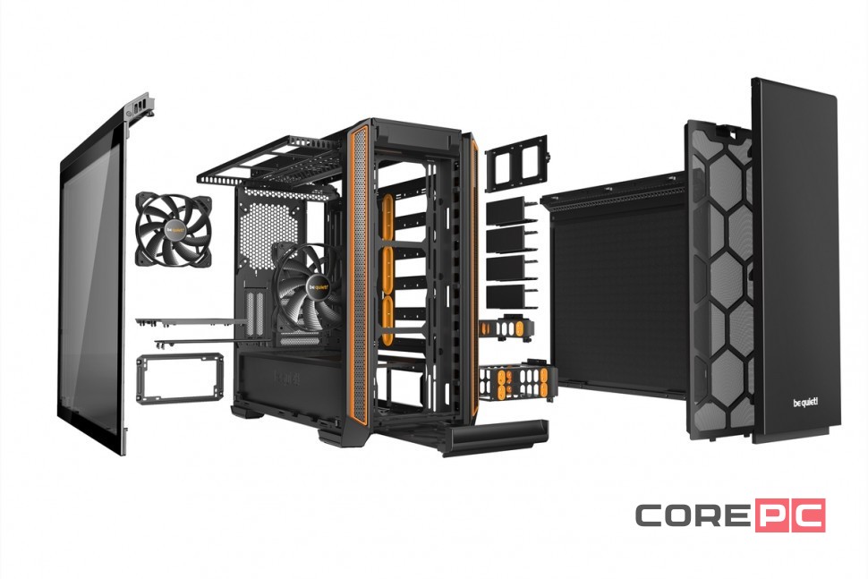 Компьютерный корпус Be Quiet! SILENT BASE 601 WINDOW Orange BGW25