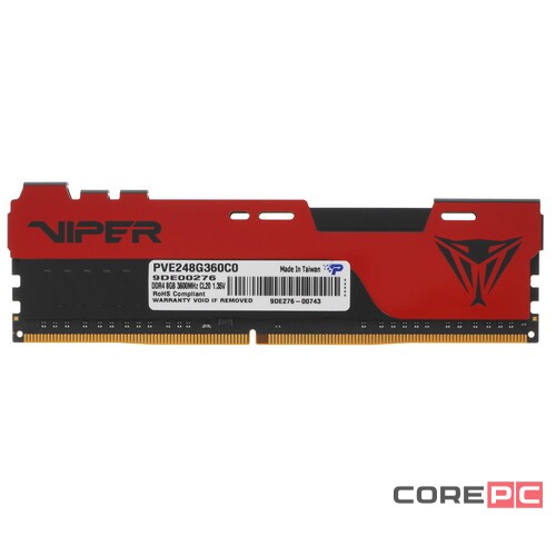 Оперативная память 8 Gb 3600 MHz PATRIOT VIPER ELITE II (PVE248G360C0)