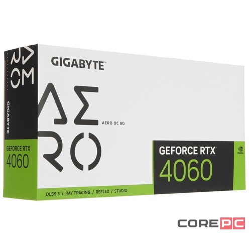 Видеокарта Gigabyte (GV-N4060AERO OC-8GD) GeForce RTX 4060 8GB AERO OC