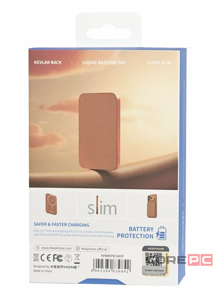 Powerbank магнитный с MagSafe Keephone Brendy Norra 5000mAh оранжевый
