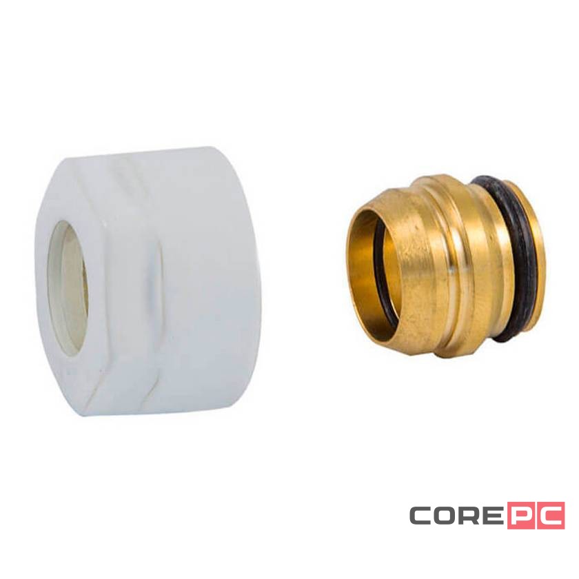 Подключение резьбовое SCHLOSSER 3/4quot;x15 для соединительных трубок (белое)