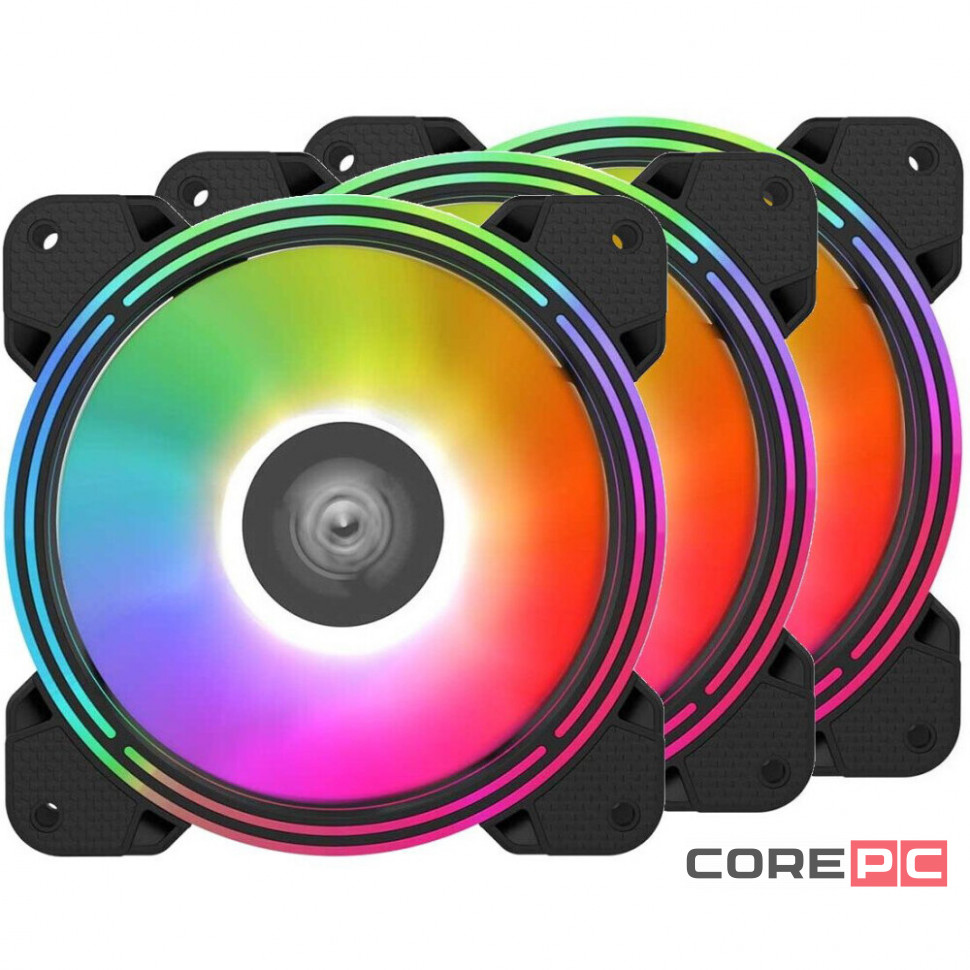 Комплект вентиляторов для корпуса ALSEYE Halo 4.0-B ARGB Black (AS.04.02.0030)
