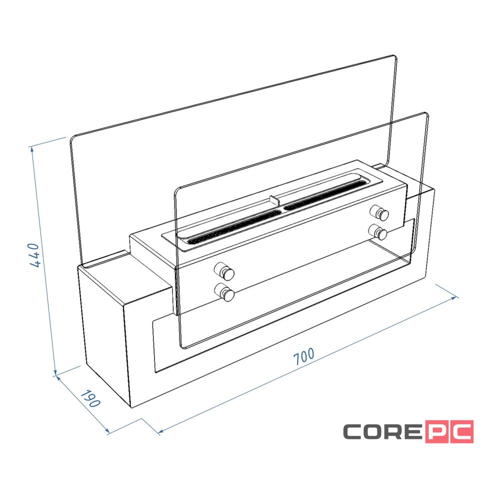 Биокамин Royal Thermo RTBFP-W700TG Taiga