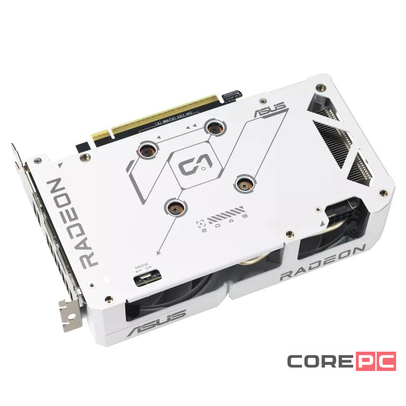 Видеокарта ASUS (DUAL-RX9060XT-16G-WHITE) Radeon RX 9060 XT 16GB DUAL WHITE (90YV0LG3-M0NA00)