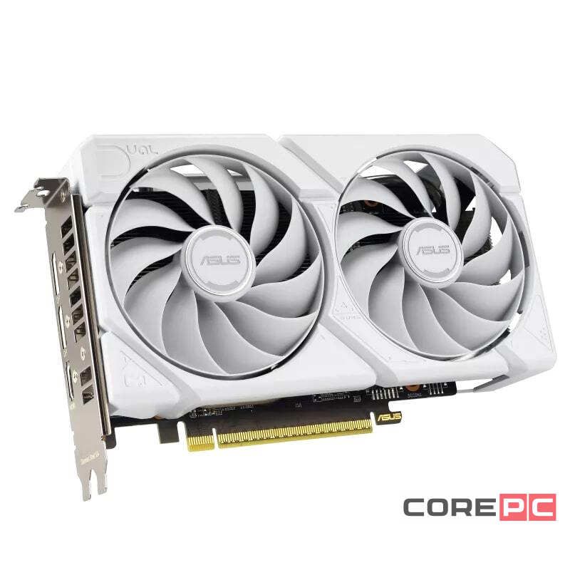 Видеокарта ASUS (DUAL-RX9060XT-16G-WHITE) Radeon RX 9060 XT 16GB DUAL WHITE (90YV0LG3-M0NA00)
